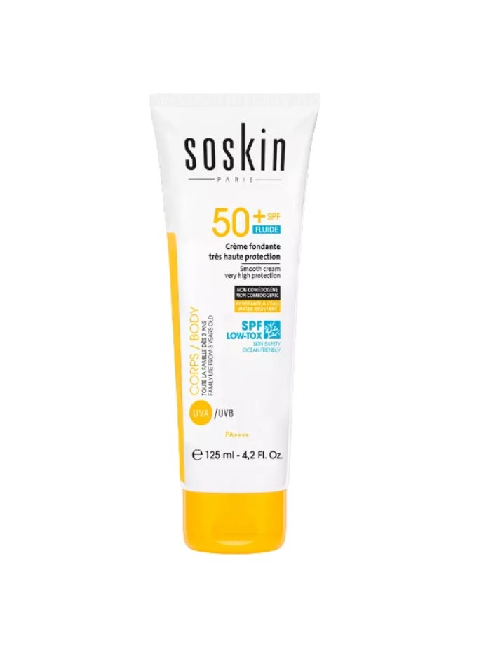 سوسكين سوسكين كريم حماية من الشمس SPF 50+ كريم ناعم حماية عالية جدًا 125 مل 
