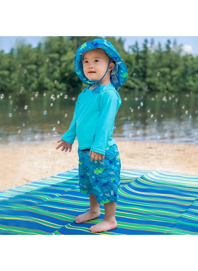 green sprouts i play. by green sprouts baby-boys Trunks with Built-in Reusable Swim Diaper,Aqua Dinosaurs,6mo - Image 4
