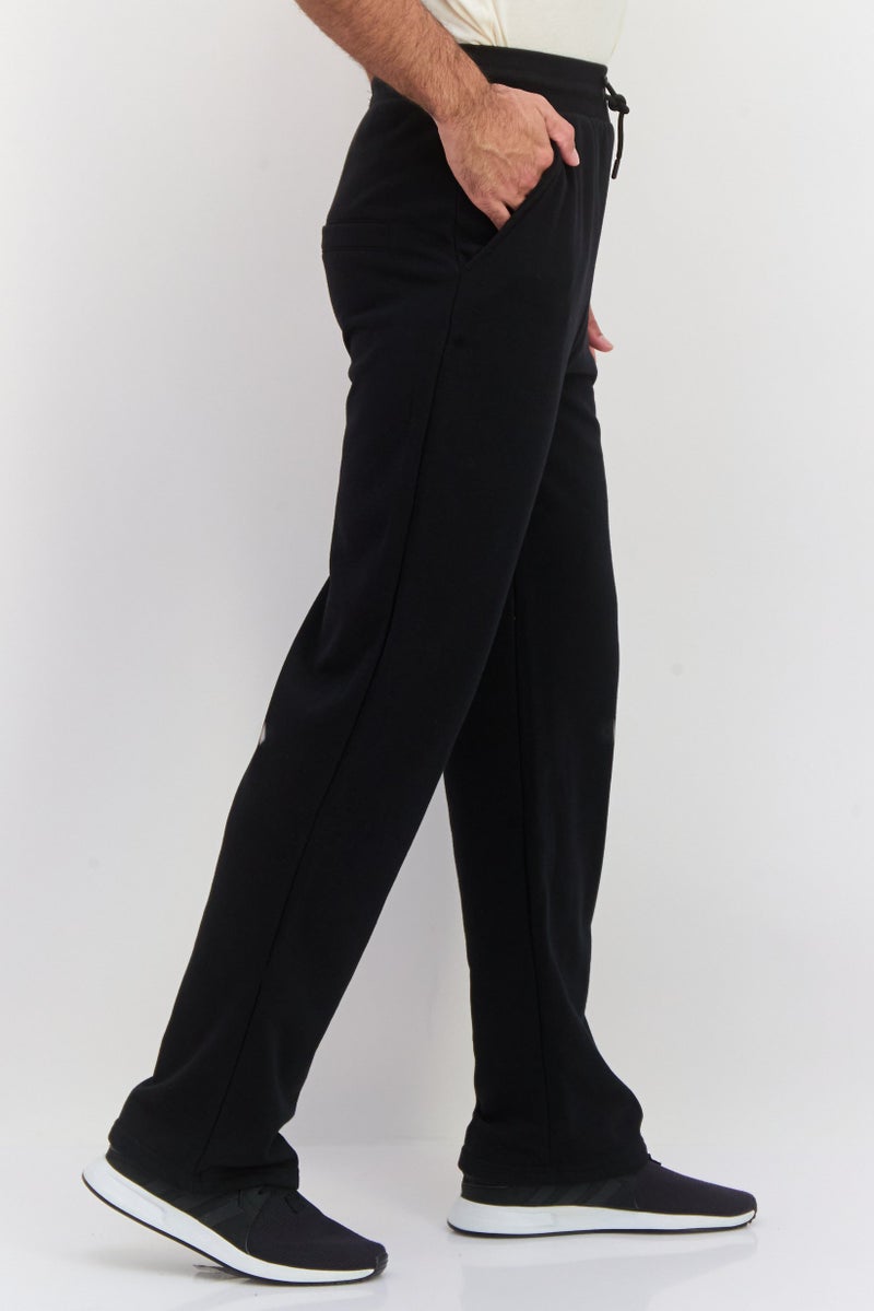 Night Addict سروال جوجر للرجال بشعار العلامة التجارية، أسود - Image 3