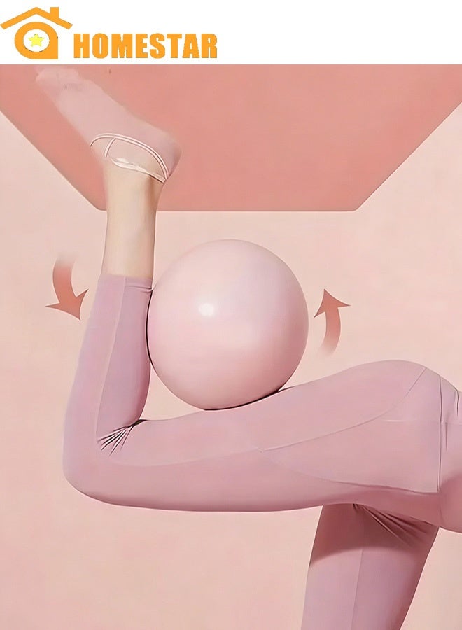 HOMESTAR Pilates Ball, Mini Ball, Small Exercise Ball for Pilates, Yoga, Core Training, Physical Therapy, Balance, Stability, Stretching, Pink - Image 1