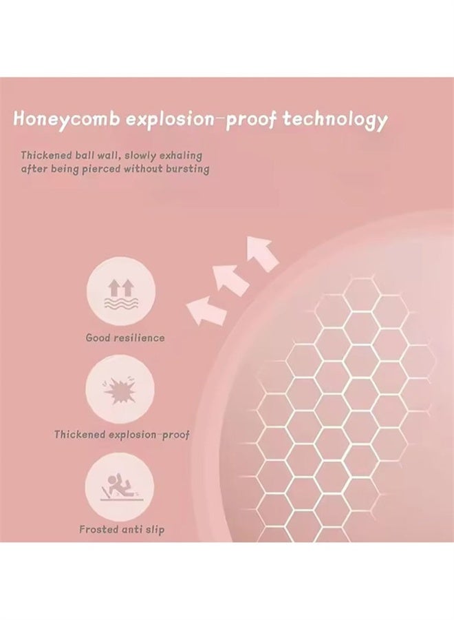 HOMESTAR Pilates Ball, Mini Ball, Small Exercise Ball for Pilates, Yoga, Core Training, Physical Therapy, Balance, Stability, Stretching, Pink - Image 2