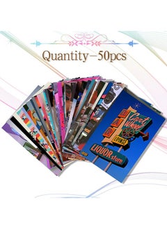 CY2SIDE CY2SIDE GROBRO7 50 Retro Aesthetic Picture 80s Wall Collage Colorful Collage Set Retro Girls Room Decor Wall Art Prints for Room VSCO Photo Display  - Image 2