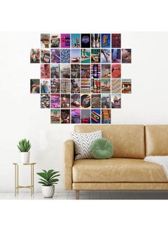 CY2SIDE CY2SIDE GROBRO7 50 Retro Aesthetic Picture 80s Wall Collage Colorful Collage Set Retro Girls Room Decor Wall Art Prints for Room VSCO Photo Display  - Image 5