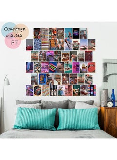 CY2SIDE CY2SIDE GROBRO7 50 Retro Aesthetic Picture 80s Wall Collage Colorful Collage Set Retro Girls Room Decor Wall Art Prints for Room VSCO Photo Display  - Image 4