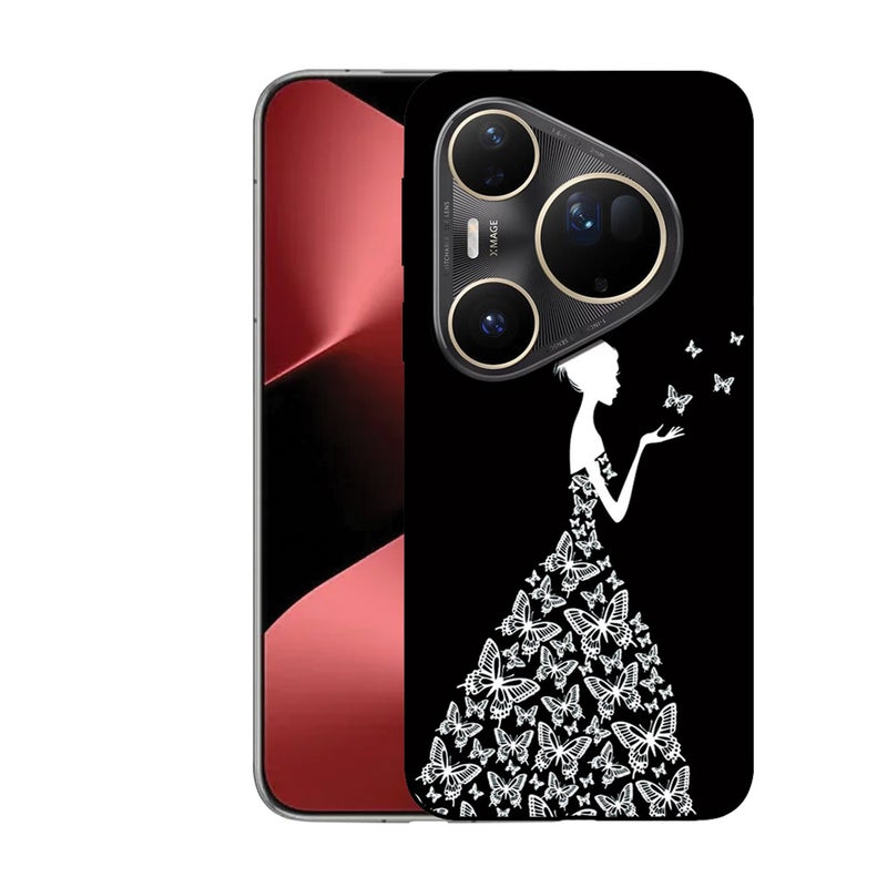 EYE CATCH Printed Protective Case Cover For Huawei Pura 80 Pro Plus -  Butterfly Dress Girl - Image 1