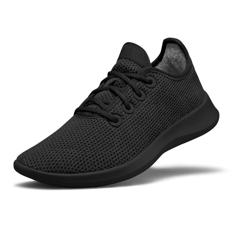 Allbirds  Men's Tree Runner - Jet Black (White Sole) for Men | Best Price UAE