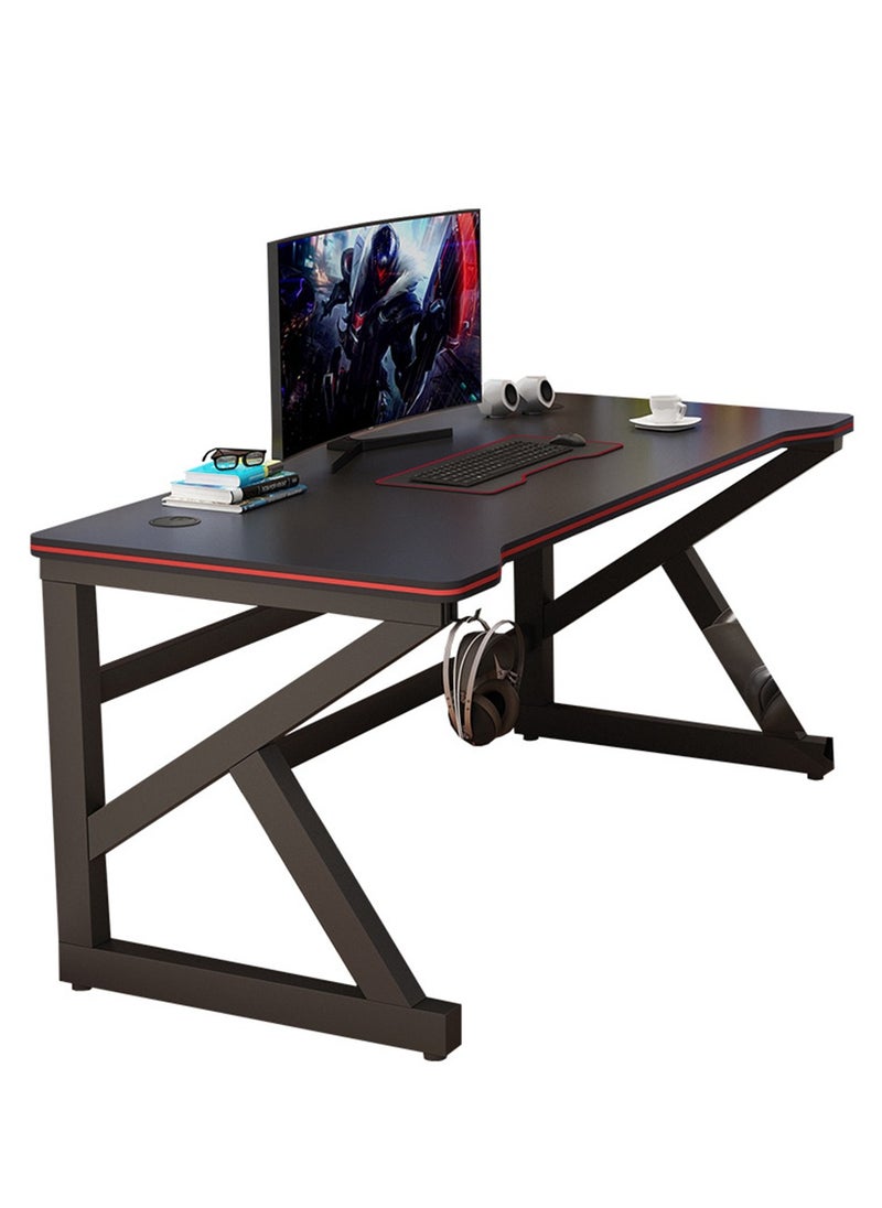 Arabest Gaming Desk 39 Inch Large Manual Height Adjustable Black Gaming Computer Desk, Home Office Standing Table, Executive Workstation  - Image 2