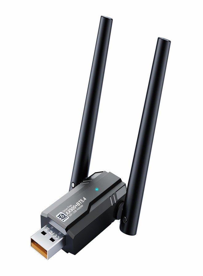 DragoBud AX900M USB WiFi 6 Adapter Bluetooth 5.4 for PC，Dual Band 2.4G/5Ghz, IEEE 802.11ax/900Mbps, Wireless Adapter with 5dBi Antenna for Laptop/Desktop，WiFi Dongle Compatible with Windows 7/10/11 - Image 1