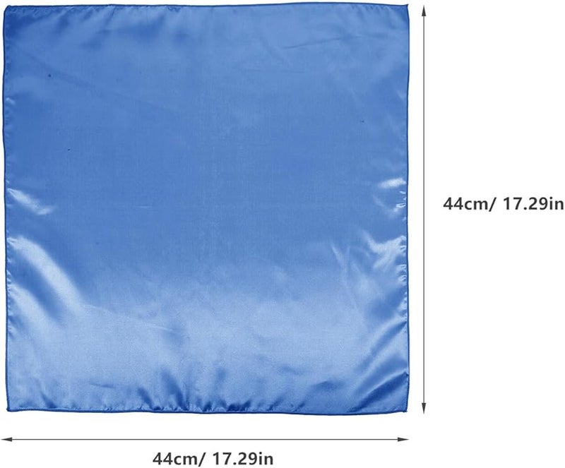 TIDTALEO 8pcs Blue Satin Cloth Napkins Soft Washable for Restaurant Hotel Banquet Home - Image 3
