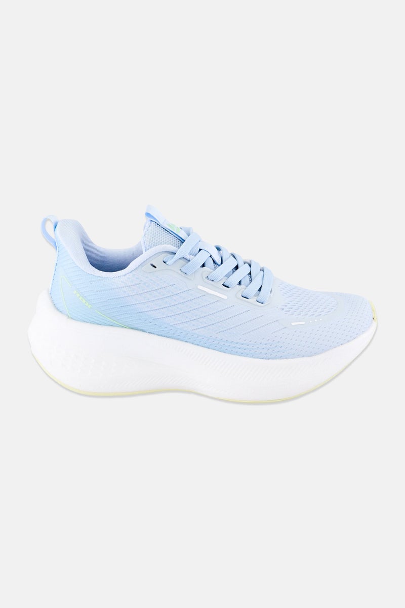 RBX Women Mesh Lace Up Running Shoes, Light Blue - Image 4