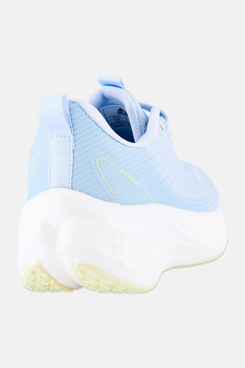 RBX Women Mesh Lace Up Running Shoes, Light Blue - Image 3