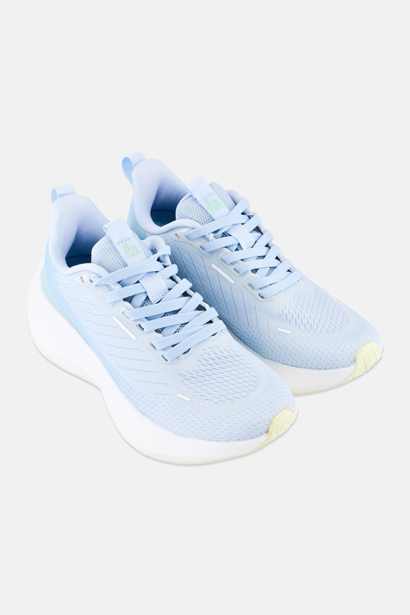 RBX Women Mesh Lace Up Running Shoes, Light Blue - Image 2