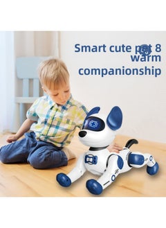 Generic Intelligent Robot Dog Touch Induction Dancing Singing Programming APP Robot Educational Toy Children Gift-Color:Dark Brown (APP Voice Control)  - Image 2