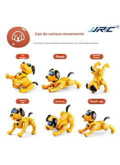 Generic Intelligent Robot Dog Touch Induction Dancing Singing Programming APP Robot Educational Toy Children Gift-Color:Dark Brown (APP Voice Control)  - Image 4