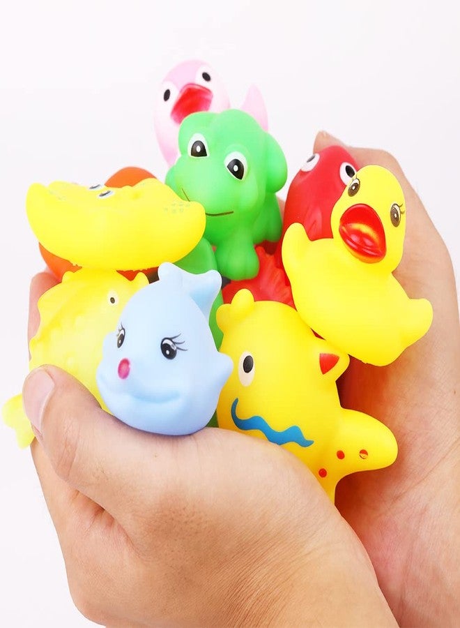Manmel 18 PCS Preschool Bath Toys Set for Toddlers Kids 1-3 2-4, Rubber Cute Sea Animals, Rubber Duck Toy for Infants 6-12 Months, Bathtub Toys for 1 Year Old,Baby Pool Floating Toy for Kids Party Decoration - Image 3