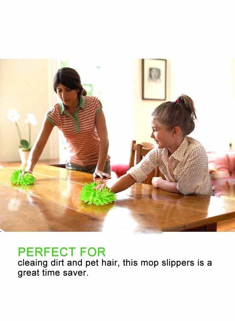 Y&D Duster Mop Slippers Shoes Cover, Multi-Function Soft Washable Reusable Microfiber Foot Socks Floor Cleaning House Tools Shoe Cover for Bathroom,Office,Kitchen, 5 Pairs - Image 4