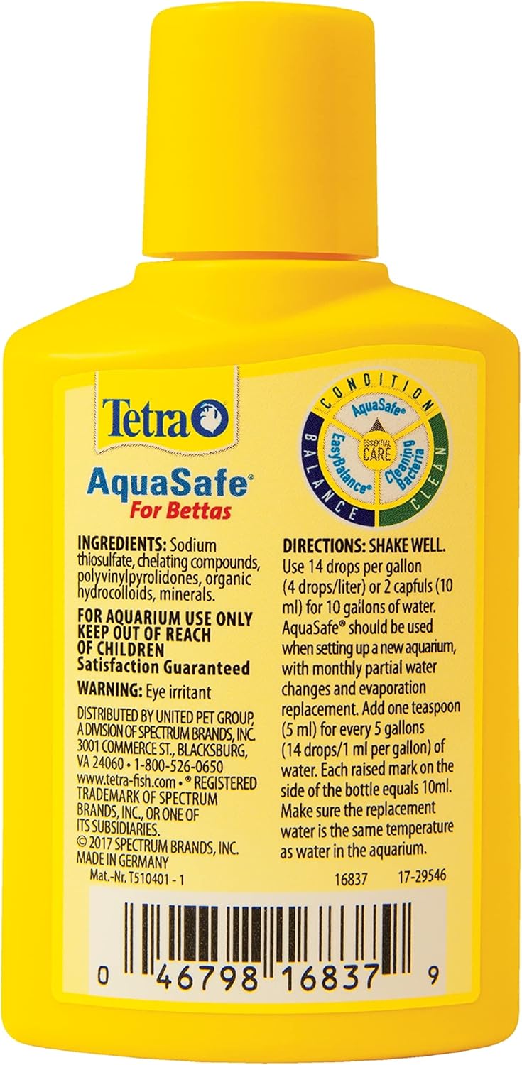 Tetra BettaSafe Aquarium Water Conditioner for Bettas 169Ounce 50Ml Golds  Yellows Model16837 Pack of 2 - Image 3