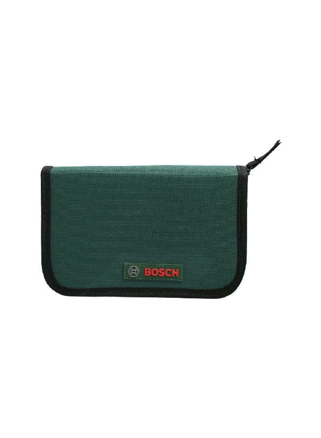 بوش JE2 607 019 506 طقم مثقاب ومفك براغي مع لقم 38 قطعة مقابض مريحة أخضر وأسود 4 × 25 × 14 سم  - Image 2