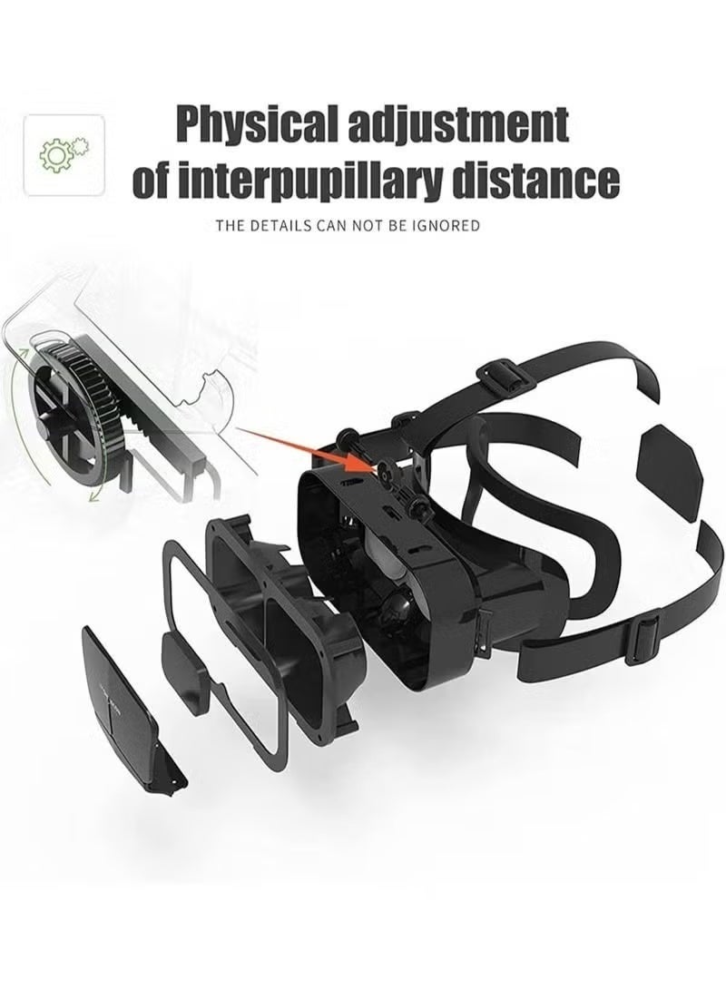 VR Headset with Controller for iPhone & Android, 3D Virtual Reality Glasses for Movies & Games, Adjustable HD VR Box Fits 3.5–7.2 in (8.9–18.3 cm) Smartphones – Ultimate Gaming Gear - Image 5