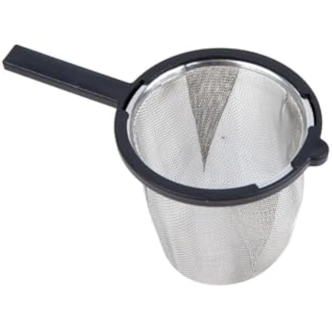 Daiso Deep Tea Strainer With Handle Black 1 Pc - Image 2