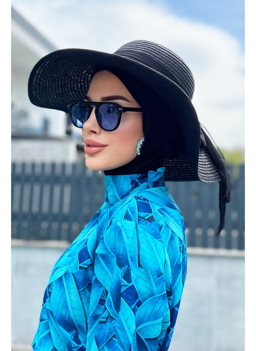Remsa Mayo Ribbon Detailed Straw Hat Black Rş-48  - Image 5