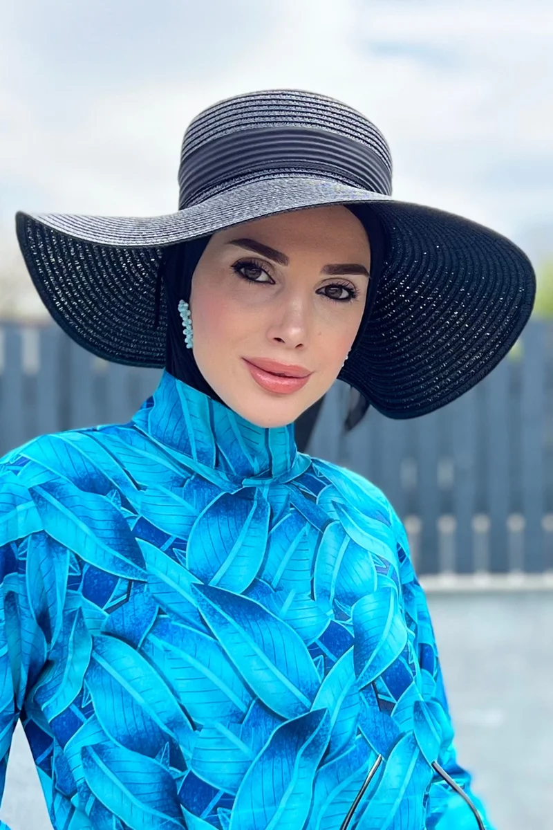 Remsa Mayo Ribbon Detailed Straw Hat Black Rş-48