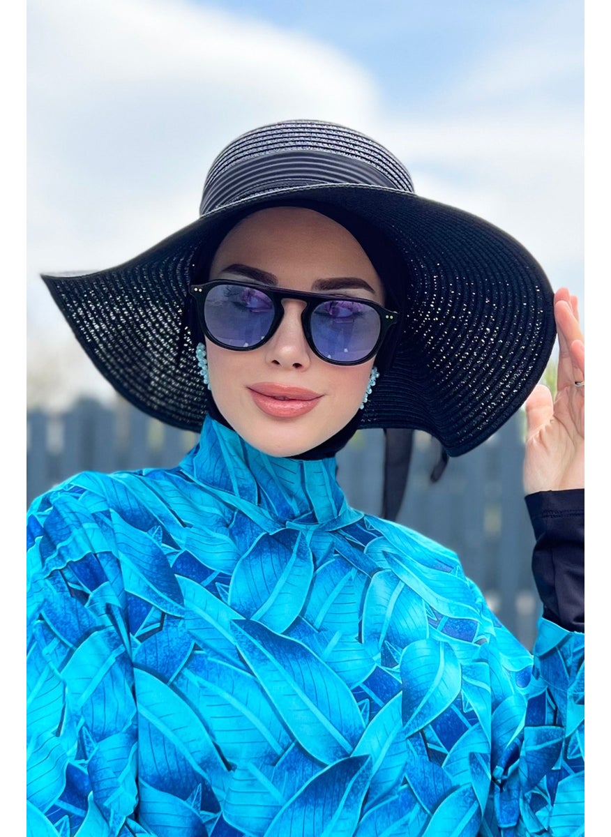 Remsa Mayo Ribbon Detailed Straw Hat Black Rş-48  - Image 2