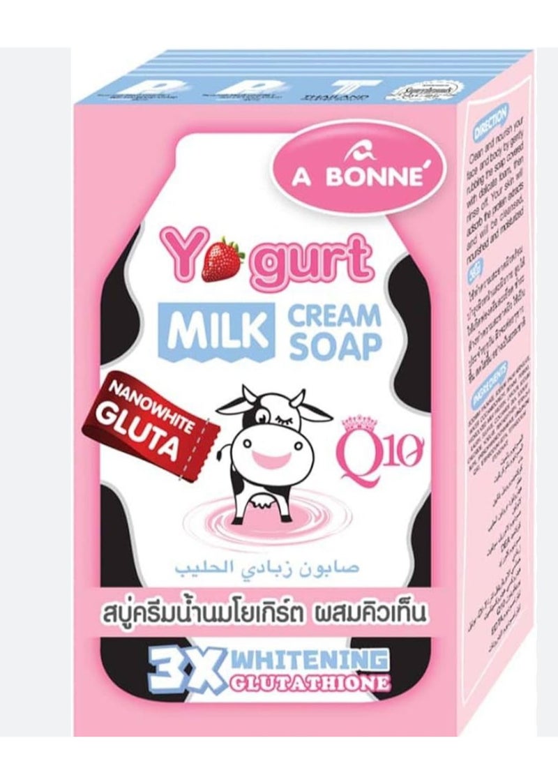 إيه بون 2 قطعة من صابون كريم الحليب والزبادي 90 جرام - Image 2