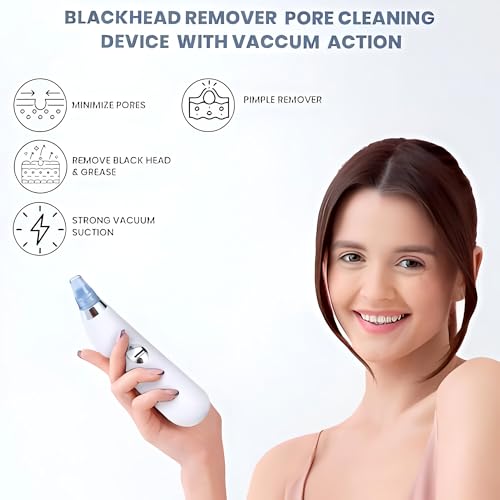 Skyhill Blackhead Remover Tool Electric Derma Suction Device for Whiteheads, Acne, and Pore Cleaning. - Image 4