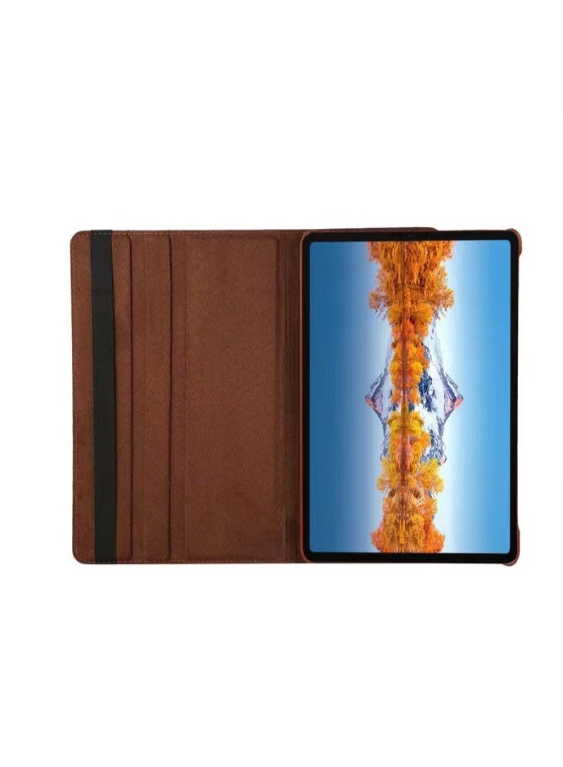 for HUAWEI Matepad SE 11 inch Case Cover, Multi-Angle Stand + 360 Rotating Bracket + Shockproof Leather Slim Protective Cover，brown - Image 3