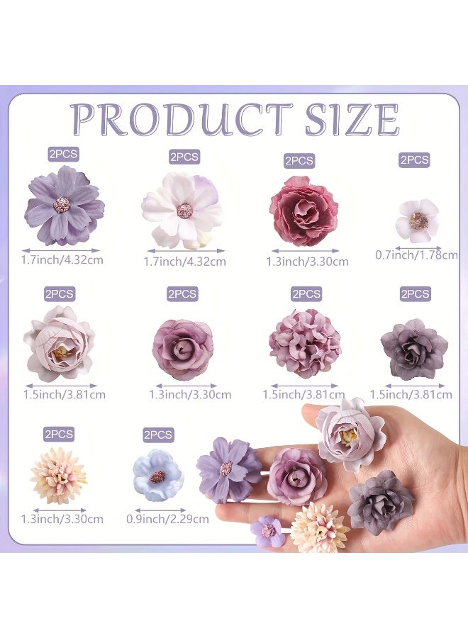 Goolsky 20pcs Artificial Flower, Wall Headdress Home Decoration Flowers, Wedding Party Wreath DIY Hand-made Original Artificial Flower, For Home Wedding, Party, Holiday And Birthday, Home Supplies - Image 3