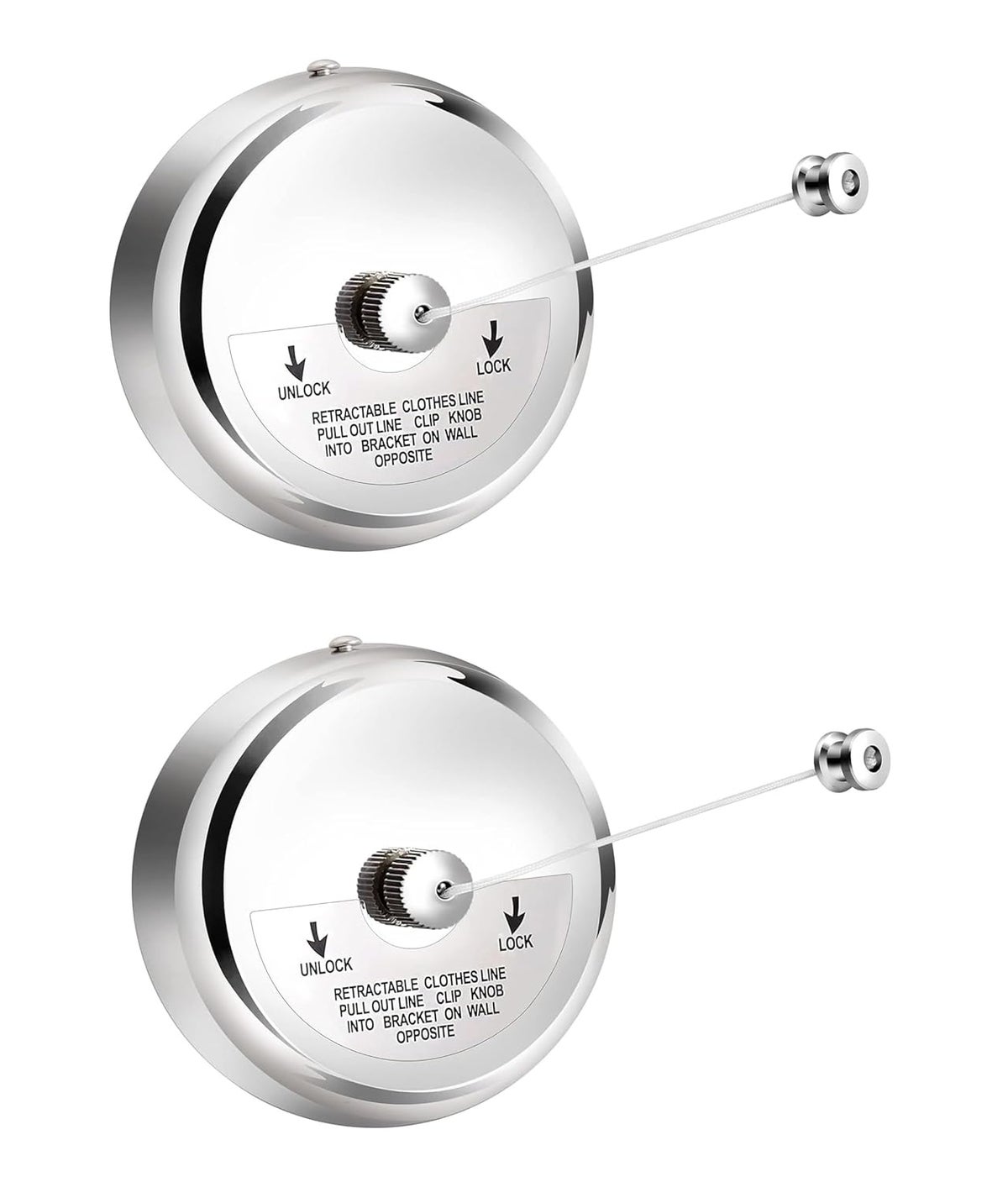 CROCKERY HUB Stainless Steel Retractable Adjustable Clothesline ...