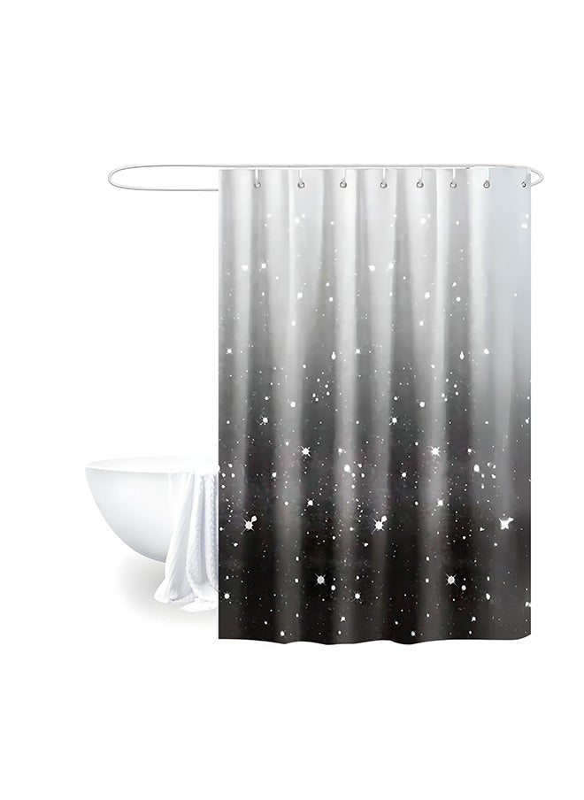 Feelings - FEELINGS SHOWER CURTAIN WITH 12PCS HOOK RINGS (MIDNIGHT SKY) - Image 1