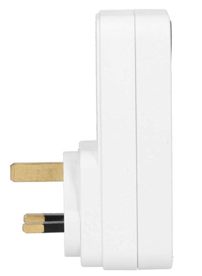 Generic - Countdown Timer Socket, USB Smart Digital Countdown Timer Socket, Programmable Switch Timer, Automatic Timer Switch, for Home Appliances, Computer Phone Charger (UK Plug) - Image 1