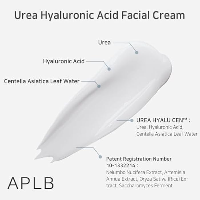 APLB Urea Hyaluronic Acid Facial Cream | UREA HYALU CEN™ 30.8% 1.86 FL.OZ/Korean Skincare, Deep hydration & Soothing, Dry skin, Wrinkle care, Revitalize for gentle and improve skin texture - Image 4