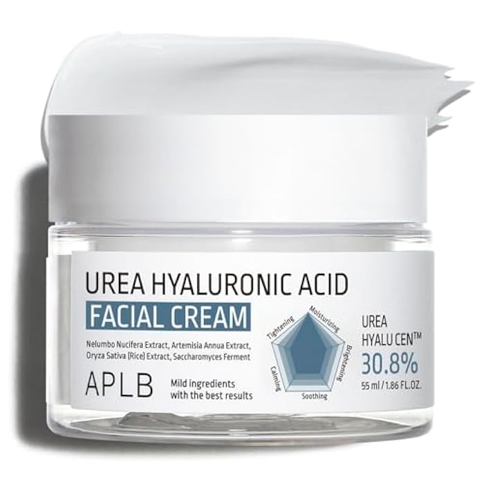 APLB Urea Hyaluronic Acid Facial Cream | UREA HYALU CEN™ 30.8% 1.86 FL.OZ/Korean Skincare, Deep hydration & Soothing, Dry skin, Wrinkle care, Revitalize for gentle and improve skin texture - Image 1
