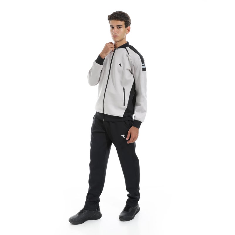 Diadora Men Sport Training Suit - Grey Size: L