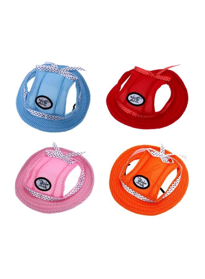 NIBEMINENT Pet Sun Hat Orange/White/Black M - Image 2