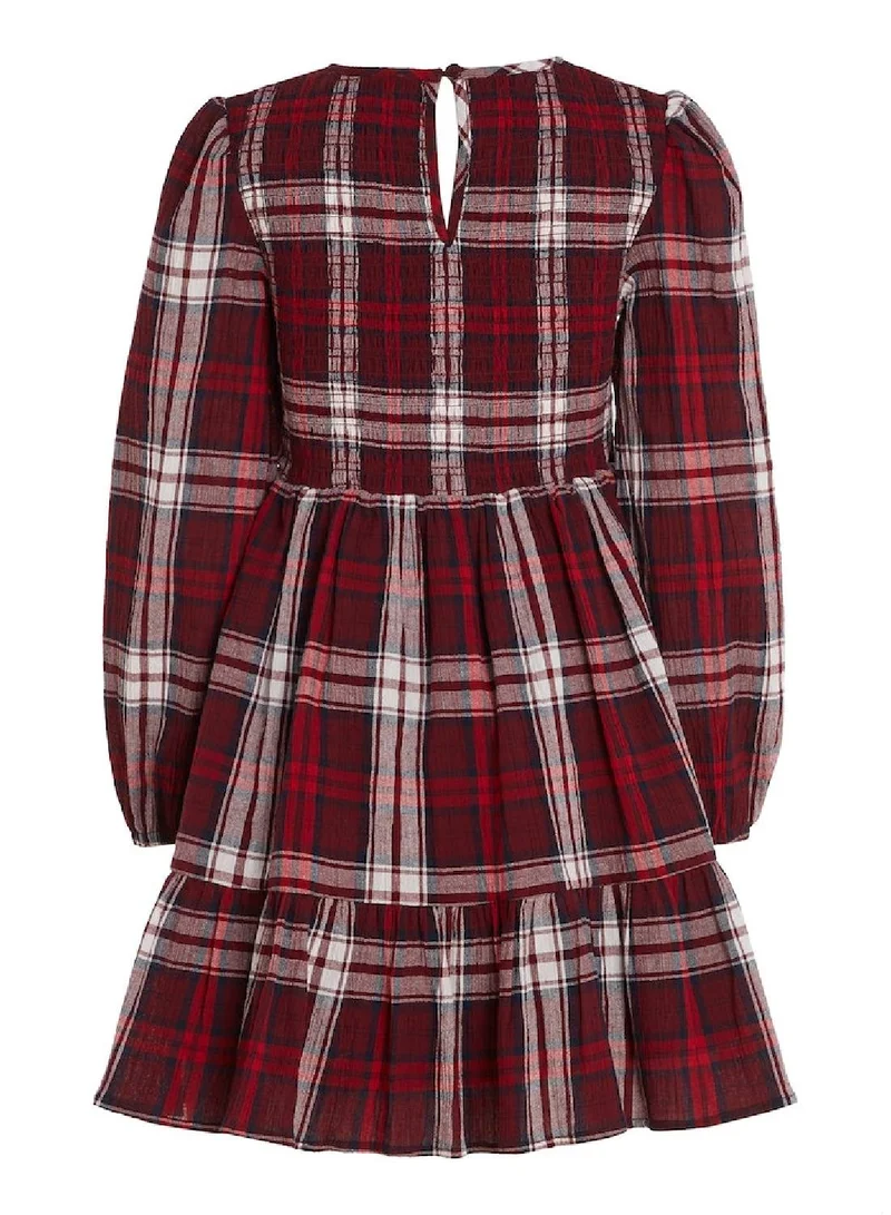 TOMMY HILFIGER Tiered Plaid Dress