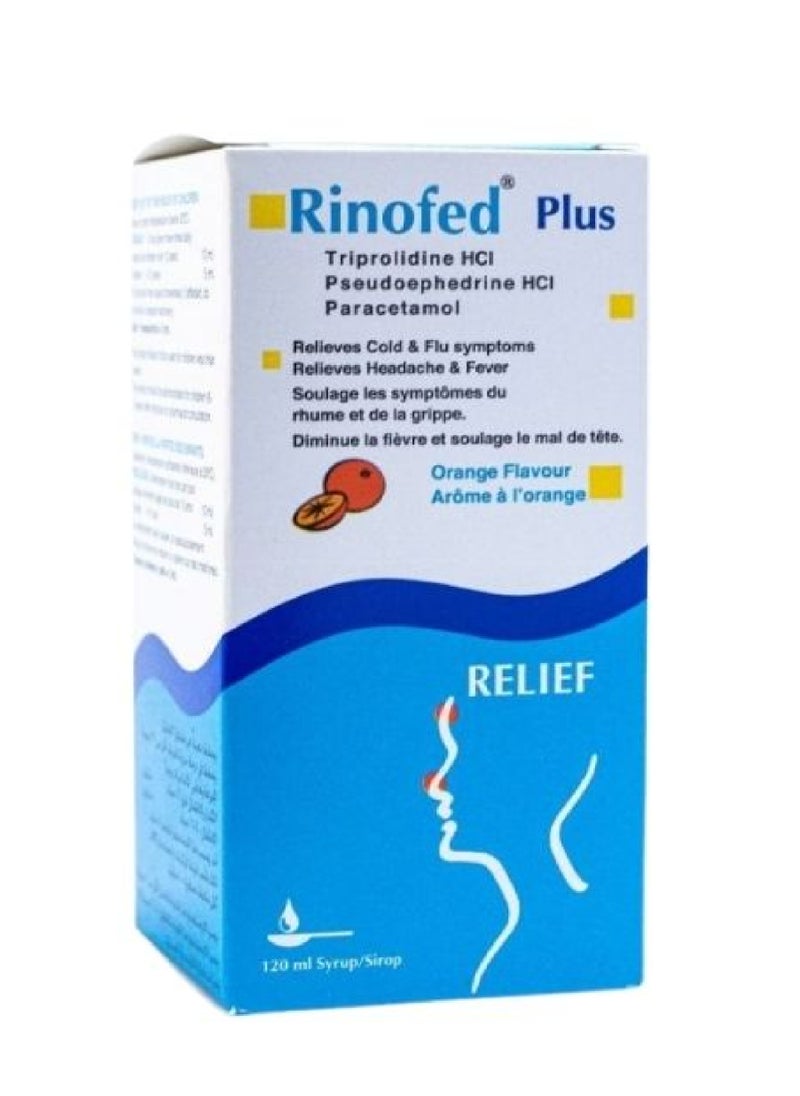 RINOFED - Plus Syrup - 120ml Plastic Bottle - Image 1