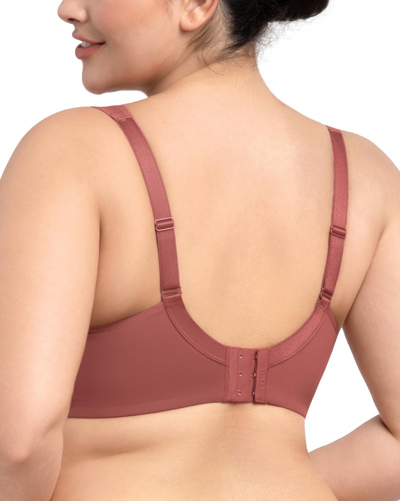 HSIA Bras for Women Minimizer Full Coverage, Plus Size T Shirt Unlined Underwire Smooth Bra, Seamless Cups Joan Ultimate Soft - Image 4