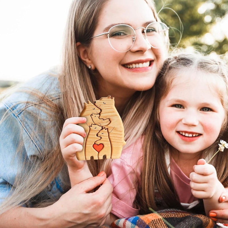 klarako Hand Carved Wooden Love Heart, Carved Figurine Decoration Craft, for Bookshelf, Filing Cabinet, Gift for Home, Personalized Art Text (C) - Image 3