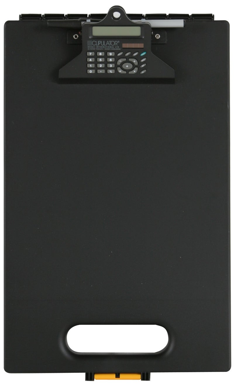 Dexas Clipcase Calculator Storage Clipboard Black