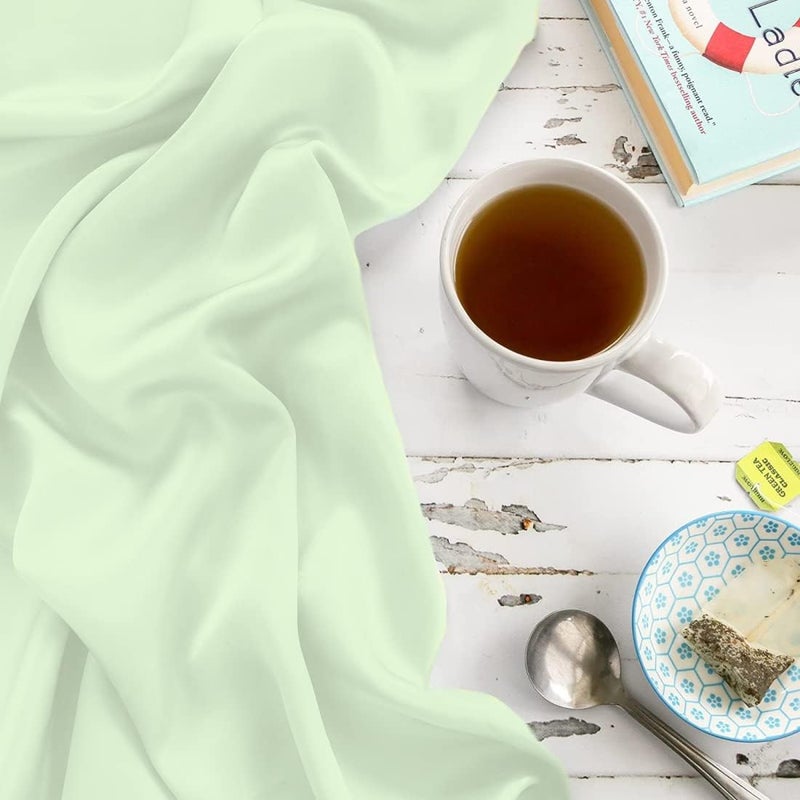 Spasilk Satin Pillowcase for Hair and Face, Satin Pillowcase, King Sized - Sage Pillowcase - Image 3