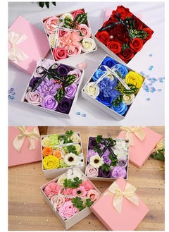 Y&D Carnation Gift Box Artificial Flowers Fake Carnation Decoration For Mother's Day Anniversary Birthday Girl Party Home Decorations  - Image 3