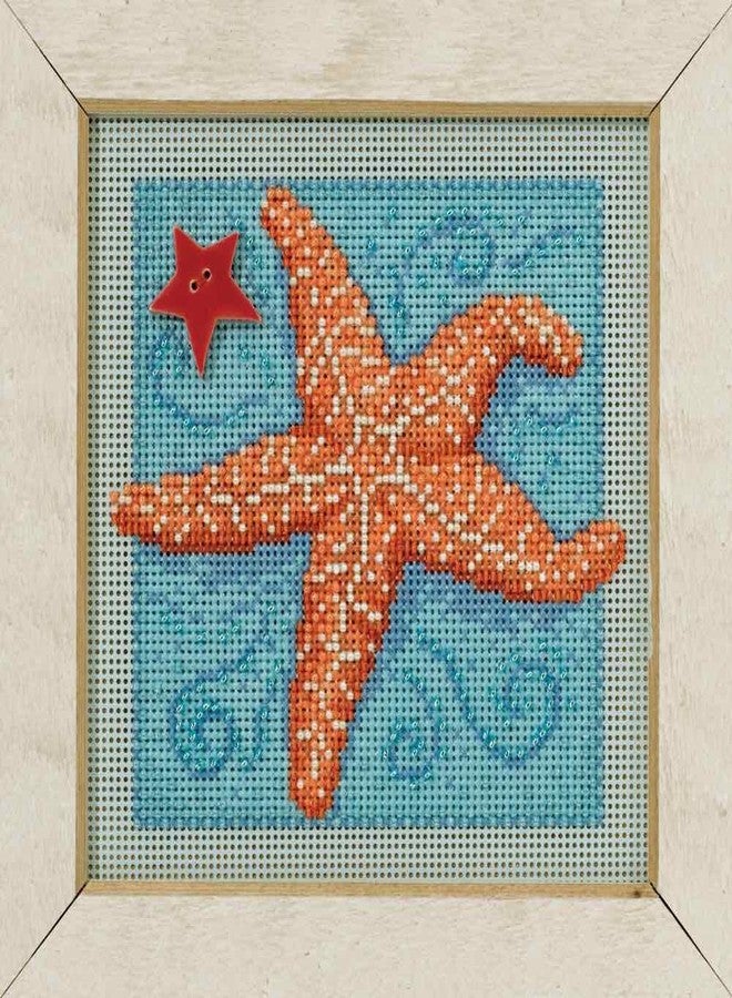 Mill Hill Starfish Beaded Counted Cross Stitch Kit 2016 Buttons & Beads Spring MH141615 - Image 2
