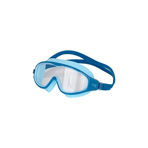 AIRAVAT Macho swimming goggles for Kids Children Teens, polycarbonate goggles, Anti-Fog, Anti-UV, Wide View Swimming Goggles, Free size (Blue) - Image 2