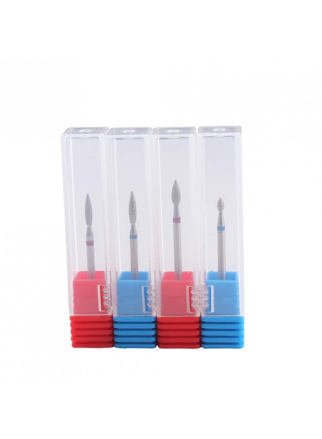 Mzcmsl Flame Cuticle Drill Bit For Russian Manicure,Safety Diamond Nail Drill Bit,3/32 Electric Cuticle Remover Bit(4Pcs) - Image 5