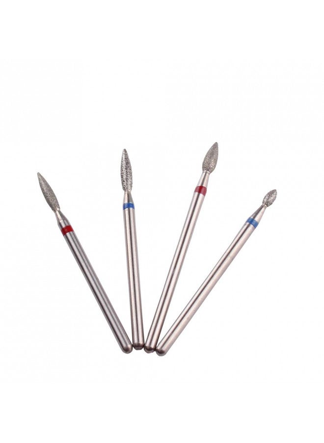 Mzcmsl Flame Cuticle Drill Bit For Russian Manicure,Safety Diamond Nail Drill Bit,3/32 Electric Cuticle Remover Bit(4Pcs) - Image 3