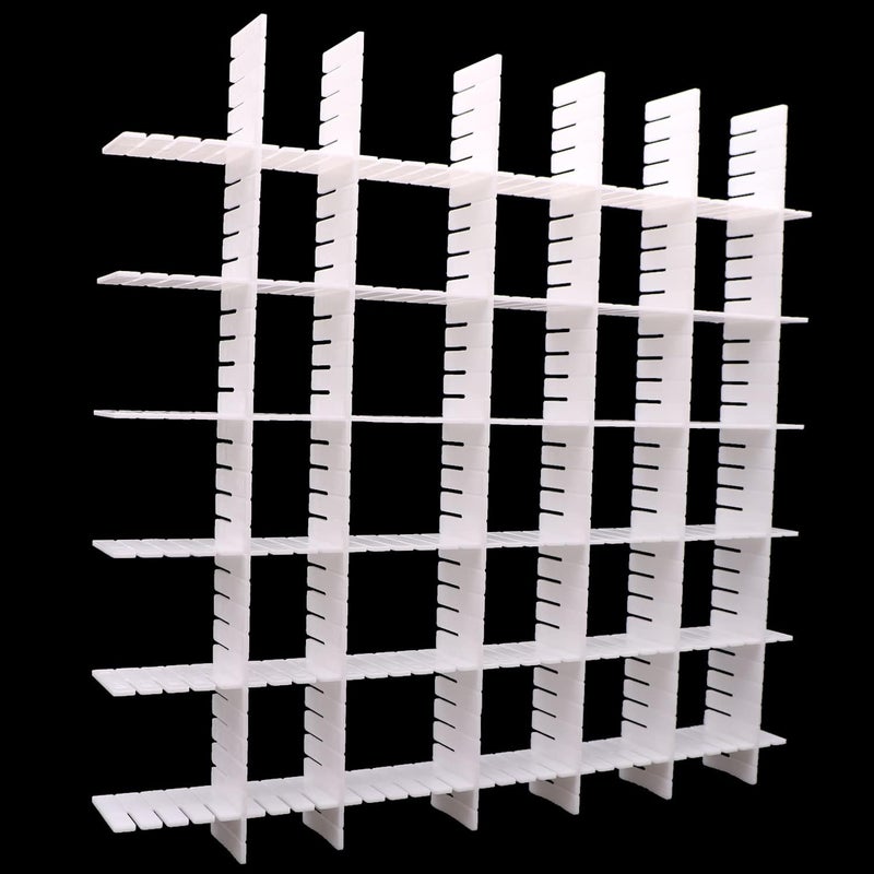 DUTWROY 30Pcs Adjustable Drawer Dividers, Minimalist White Plastic Organizer, 40x5cm, DIY Grid, Perfect for Socks, Underwear, Makeup, Cosmetic, Clothes - Image 4